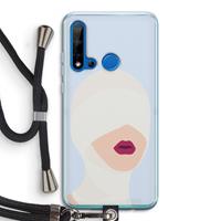 CaseCompany Incognito: Huawei P20 Lite (2019) Transparant Hoesje met koord