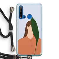 CaseCompany Leaf: Huawei P20 Lite (2019) Transparant Hoesje met koord