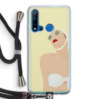 CaseCompany Summer: Huawei P20 Lite (2019) Transparant Hoesje met koord