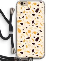 CaseCompany Terrazzo N°13: iPhone 6 / 6S Transparant Hoesje met koord