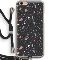 CaseCompany Terrazzo N°16: iPhone 6 / 6S Transparant Hoesje met koord