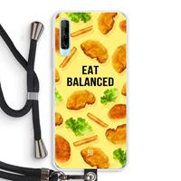 CaseCompany Eat Balanced: Huawei P Smart Pro Transparant Hoesje met koord