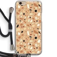 CaseCompany Terrazzo N°17: iPhone 6 / 6S Transparant Hoesje met koord