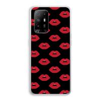 CaseCompany Lips: Oppo A95 5G Transparant Hoesje