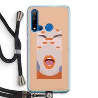 CaseCompany Surprise: Huawei P20 Lite (2019) Transparant Hoesje met koord