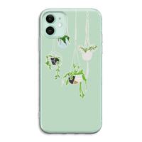 CaseCompany Hang In There: iPhone 11 Transparant Hoesje