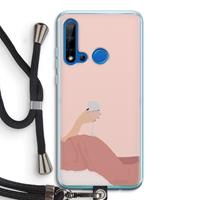 CaseCompany Wine: Huawei P20 Lite (2019) Transparant Hoesje met koord