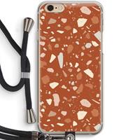 CaseCompany Terrazzo N°22: iPhone 6 / 6S Transparant Hoesje met koord