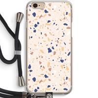 CaseCompany Terrazzo N°23: iPhone 6 / 6S Transparant Hoesje met koord