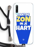 CaseCompany Laat de zon in je hart: Huawei P Smart Pro Transparant Hoesje met koord
