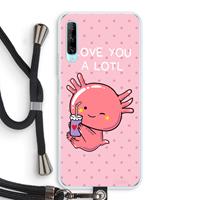 CaseCompany Love You A Lotl: Huawei P Smart Pro Transparant Hoesje met koord