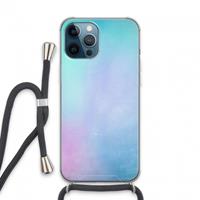 CaseCompany mist pastel: iPhone 13 Pro Max Transparant Hoesje met koord