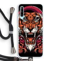 CaseCompany Tiger and Rattlesnakes: Huawei P Smart Pro Transparant Hoesje met koord