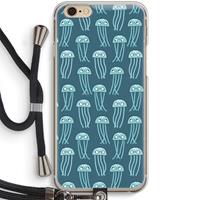 CaseCompany Kwallie: iPhone 6 / 6S Transparant Hoesje met koord