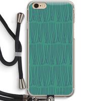 CaseCompany Swirls: iPhone 6 / 6S Transparant Hoesje met koord