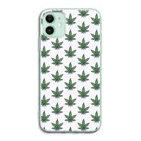 CaseCompany Weed: iPhone 11 Transparant Hoesje