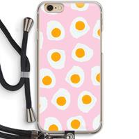 CaseCompany Dancing eggs: iPhone 6 / 6S Transparant Hoesje met koord