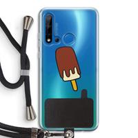 CaseCompany Frisco: Huawei P20 Lite (2019) Transparant Hoesje met koord