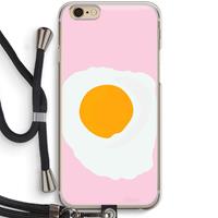 CaseCompany Sunny side up: iPhone 6 / 6S Transparant Hoesje met koord