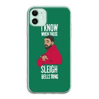 CaseCompany Sleigh Bells Ring: iPhone 11 Transparant Hoesje