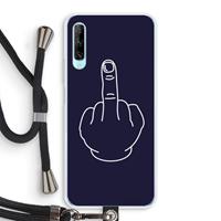 CaseCompany F**k U: Huawei P Smart Pro Transparant Hoesje met koord