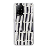 CaseCompany Moroccan stripes: Oppo A95 5G Transparant Hoesje