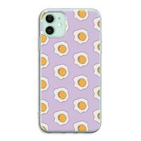 CaseCompany Bacon to my eggs #1: iPhone 11 Transparant Hoesje