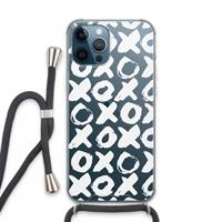 CaseCompany XOXO: iPhone 13 Pro Max Transparant Hoesje met koord