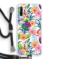 CaseCompany Tropisch 2: Huawei P Smart Pro Transparant Hoesje met koord