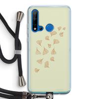 CaseCompany Falling Leaves: Huawei P20 Lite (2019) Transparant Hoesje met koord