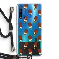 CaseCompany Yummy: Huawei P20 Lite (2019) Transparant Hoesje met koord