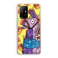 CaseCompany Loot Burger: Oppo A95 5G Transparant Hoesje