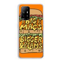 CaseCompany Big Macs Bigger Dreams: Oppo A95 5G Transparant Hoesje