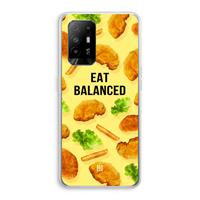CaseCompany Eat Balanced: Oppo A95 5G Transparant Hoesje