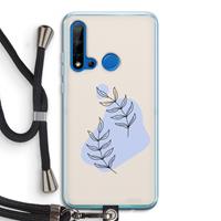 CaseCompany Leaf me if you can: Huawei P20 Lite (2019) Transparant Hoesje met koord