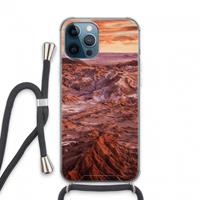 CaseCompany Mars: iPhone 13 Pro Max Transparant Hoesje met koord