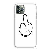 CaseCompany Middle finger white: iPhone 11 Pro Tough Case