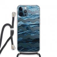 CaseCompany Oceaan: iPhone 13 Pro Max Transparant Hoesje met koord