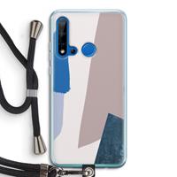 CaseCompany Lapis: Huawei P20 Lite (2019) Transparant Hoesje met koord