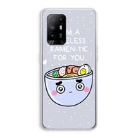 CaseCompany I'm A Hopeless Ramen-Tic For You: Oppo A95 5G Transparant Hoesje