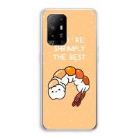 CaseCompany You're Shrimply The Best: Oppo A95 5G Transparant Hoesje