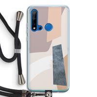 CaseCompany Luca: Huawei P20 Lite (2019) Transparant Hoesje met koord