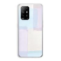 CaseCompany Square pastel: Oppo A95 5G Transparant Hoesje