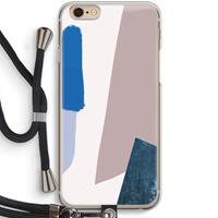 CaseCompany Lapis: iPhone 6 / 6S Transparant Hoesje met koord