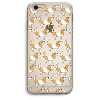 CaseCompany Doggy: iPhone 6 Plus / 6S Plus Transparant Hoesje