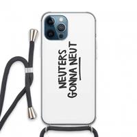 CaseCompany Neuters: iPhone 13 Pro Max Transparant Hoesje met koord