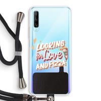 CaseCompany Pizza is the answer: Huawei P Smart Pro Transparant Hoesje met koord