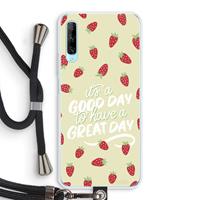 CaseCompany Don't forget to have a great day: Huawei P Smart Pro Transparant Hoesje met koord