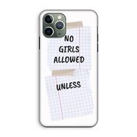 CaseCompany No Girls Allowed Unless: iPhone 11 Pro Tough Case