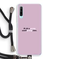 CaseCompany uzelf graag zien: Huawei P Smart Pro Transparant Hoesje met koord
